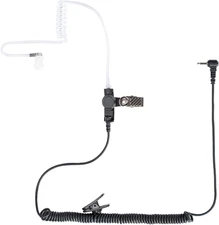 Walkie Talkie Radio Listen Only Earpiece Headset with Clear Acoustic Tube Retain