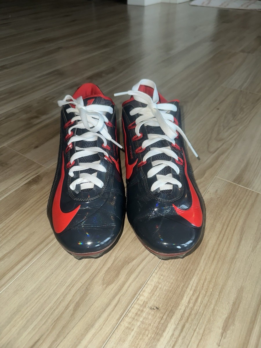 Nike Vapor Carbon Elite 2014 Football Cleats Dark Grey/Red SZ 12.5