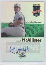 2008 TRISTAR PROjections Green Reflectives 7/50 Zach McAllister #340 Auto 0f6