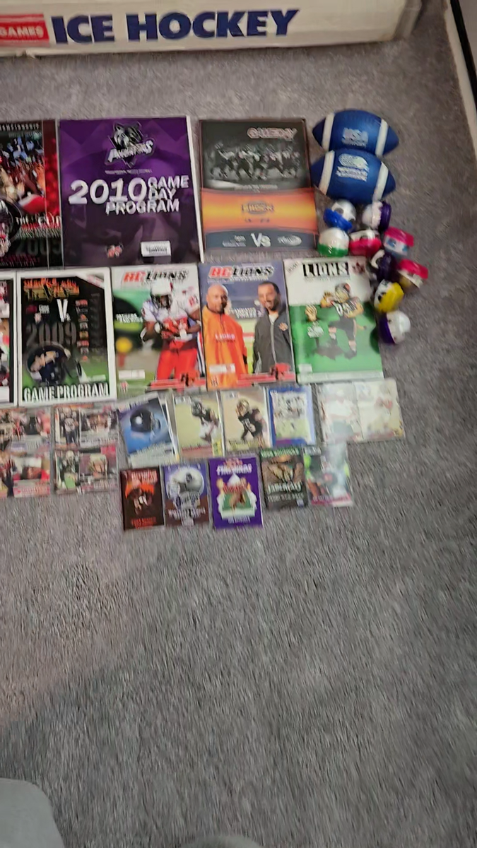 Huge Alt-Football Lot: XFL 2001 Gumball Helmets CFL Grey Cup WLAF Arena  Programs | eBay