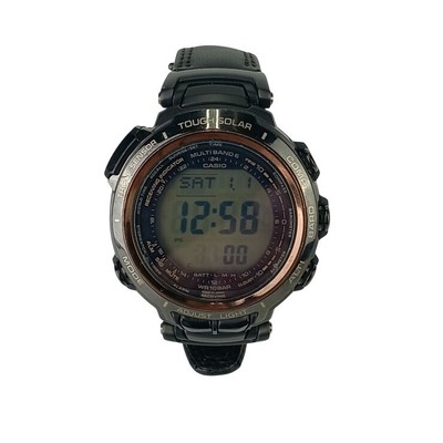 Casio Watch Pro Trek Manaslu TI Leather PRX 2000LB 1JF Digital Dial Men s Watch
