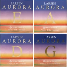 Larsen Aurora Violin String Set - 4/4 Size