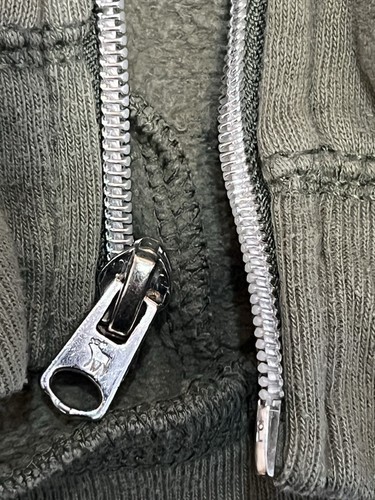 Abercrombie And Fitch Kids Green Zip Up Hoodie, Size 7/8 Y2K Full Zip Excellent - Picture 4 of 6
