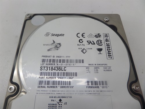 Seagate Barracuda ST318436LC 18 GB 7200 RPM SCSI disco rigido - Foto 2 di 6