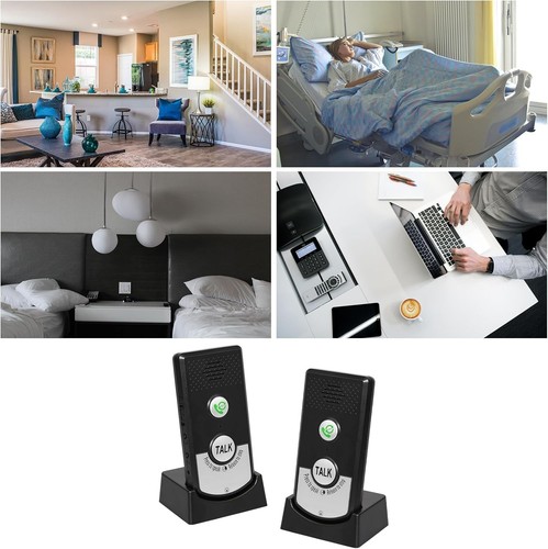 2 Way Wireless Intercom for Home Hospital Hotel,1000m Range Indoor Black  - Picture 6 of 7