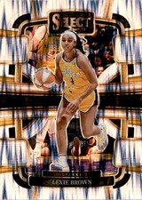 2024 Panini Select WNBA #67 Lexie Brown Prizms Silver Flash Los Angeles Sparks