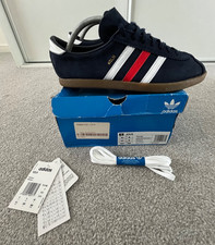 Adidas Originals KOLN - Navy & White Trainers - Size UK 8