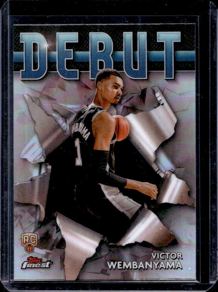 2023-24 Finest Victor Wembanyama Debut RC Refractor Rookie #D-1 Spurs