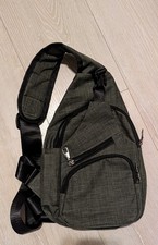 Unisex Canvas Sling Bag Lightweight Crossbody Backpack Travel Shoulder Pack...