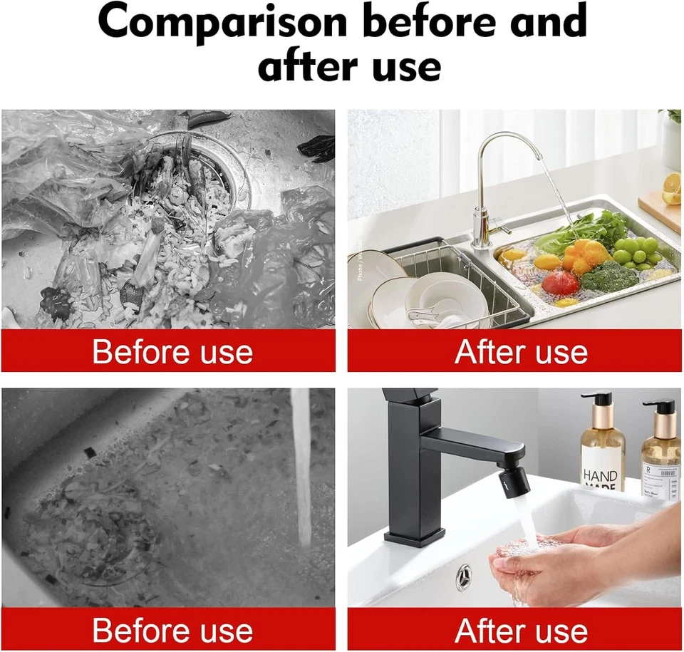 Weiongppy Suction Plunger with 2 Nozzles High Pressure Pump for Drain,... - Photo 3/4