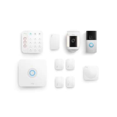 Ring Alarm 8-Piece Kit Ring Battery Doorbell Plus and Spotlight Cam Plus Battery