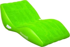 Lime Zero Gravity Lounge Water Flotation Device With Drink Holder And Handles