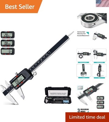 6Inch Digitally Enhanced Vernier Caliper with Auto-Off and 3 Units Conversion