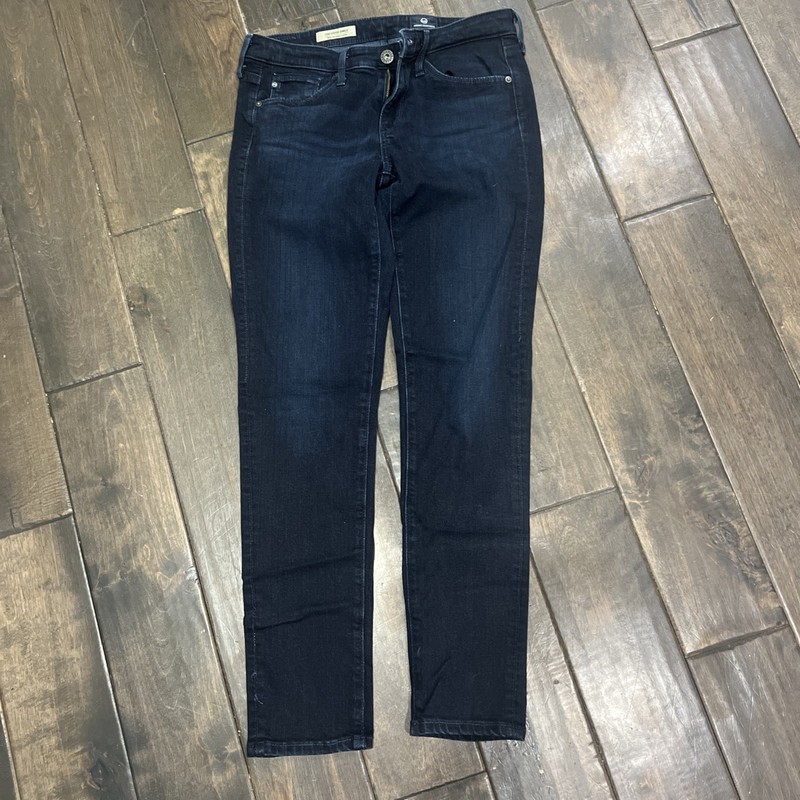 AG Adriano Goldschmied Dark Wash The Stevie Slim Straight Ankle Jeans Women's 26