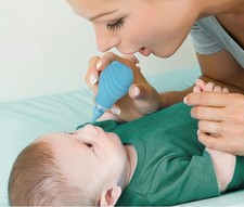 Baby Manual Nasal Aspirator Silicone Nose Mucus Suction Sucker Cleaning Tool