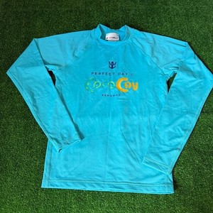 Coco Cay by Royal Caribbean Kids Raglan LS Rash guard Sun guard Shirt Size L