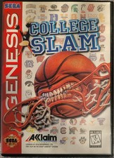 1996 College Slam SEGA Genesis Manual Included Complete in Box Acclaim NBA Jam
