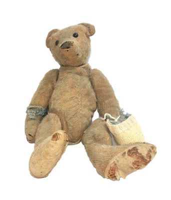 RARE Early ANTIQUE C 1900s STEIFF Teddy BEAR-13  Mohair. Rough Condition.