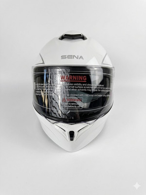 Sena Outrush R Modular Flip-up Motorcycle Helmet White Bluetooth