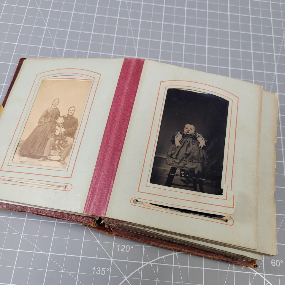 Álbum de fotos vintage de 1800 43 fotos tintes CDV gabinete tarjetas NY Berlín antiguo Foto 3 de 4