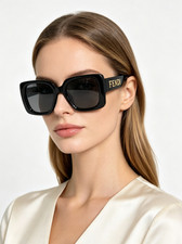FENDI FE40104I Square Sunglasses Model:FE40104I, Size:54-19-140
