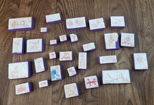 Warner Bros 1994 Wile E Coyote Road Runner Rubber Foam Stamps Lot of 28