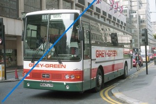BUS NEGATIVE 35MM GREY GREEN COWIE DAF VANHOOL M947LYR NEG NO 841