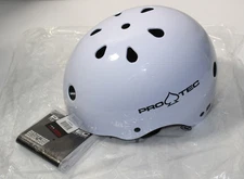 Brand New Pro-Tec Classic Certified Skate Helmet Large White - Free US Shipping
