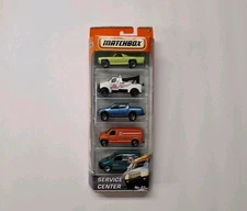 MATCHBOX 5 PACK. Service Center No1.  El Camino, LS200, VW CADDY, FORD PANEL VAN