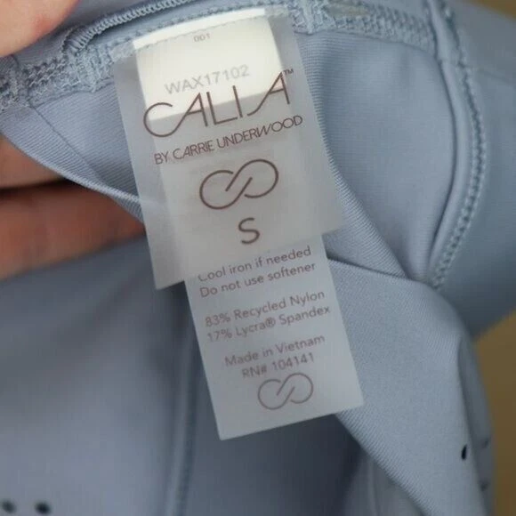 Sujetador deportivo CALIA con detalle de recorte espalda deportiva gris talla pequeña Foto 3 de 3