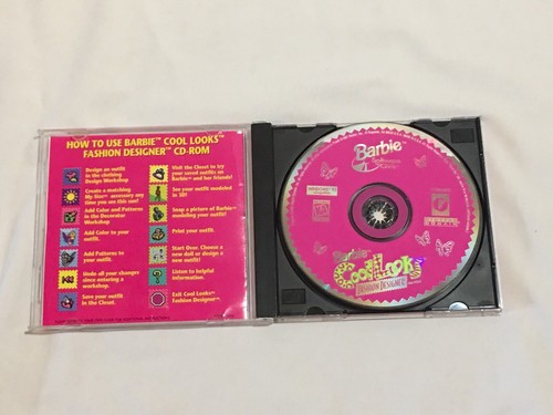Barbie Cool Looks Fashion Designer CD ROM Mattel Software Games GUC - Fast Ship! - 第 9/10 張圖片