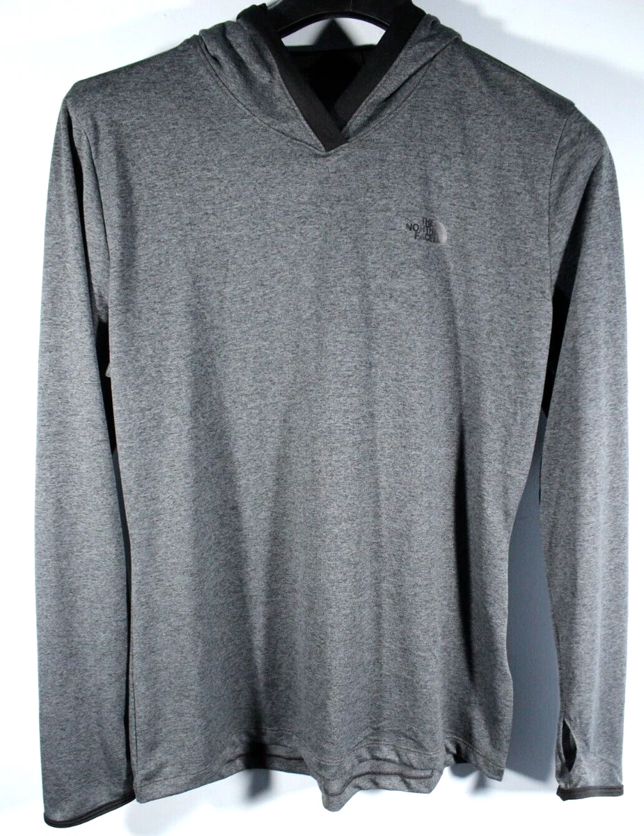 Women s North Face Gray Reactor Active Performance Flash Dry Hoodie CDR6 Large