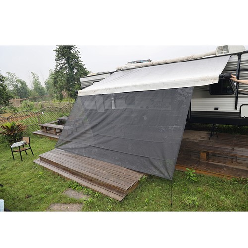 Casa rodante 11'-20' toldo parasol malla toldo bloqueador solar UV para cámper remolque - Imagen 16 de 56