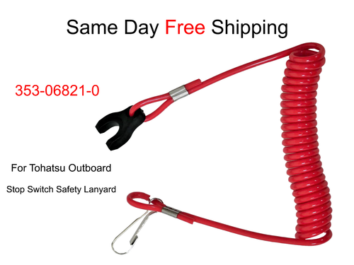 353-06821-0 para interruptor de parada Tohatsu cordón de seguridad fueraborda переключатель шнурок - Imagen 1 de 6