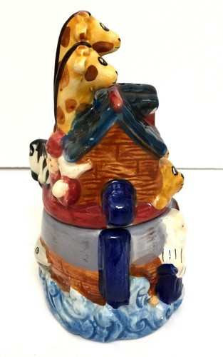 Set shaker sale e pepe in ceramica Arca di Noè e animali da collezione - Foto 3 di 8