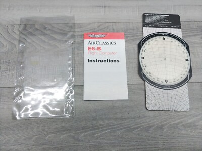 ASA Air Classics E6-B Aviation Pilot Flight Computer & ASA CP-1LX Fixed Plotter.
