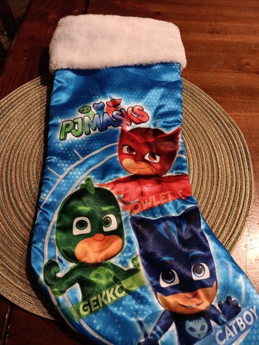 PJ Masks Superheros Catboy Owlette Gekko Blue Christmas Stocking Kurt S. Adler - Picture 4 of 11