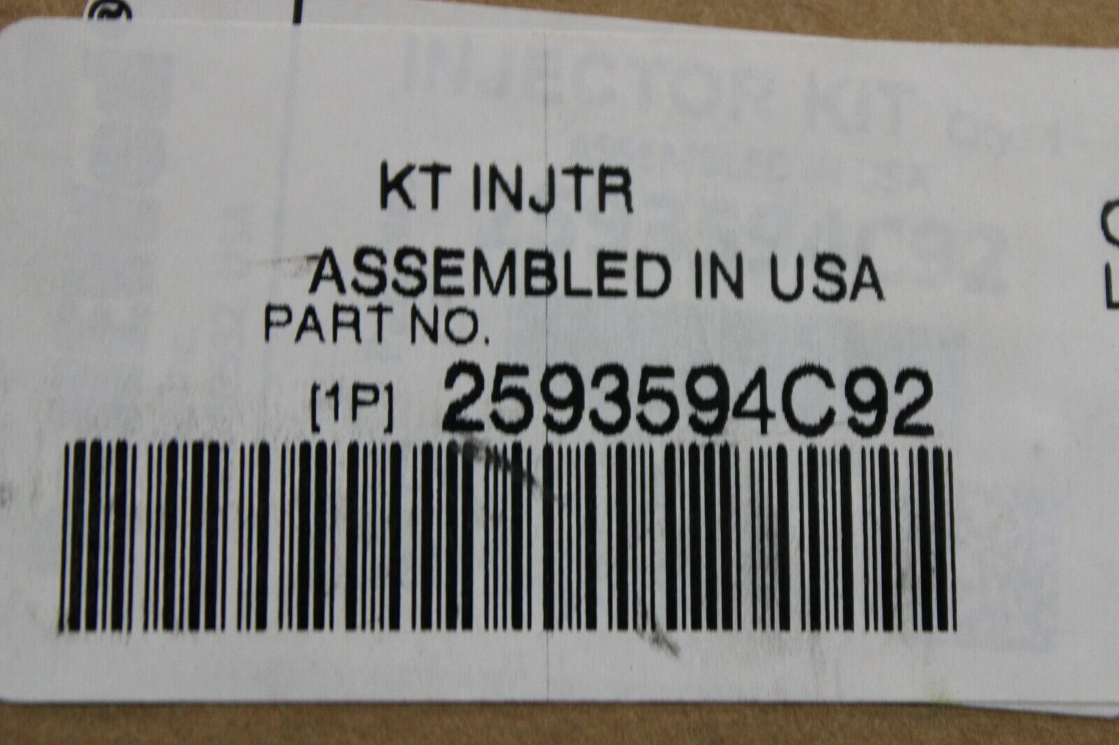 New International Injector Kit Part# 2593594C91