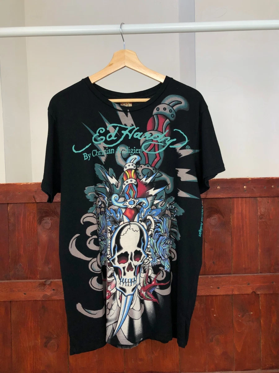ed hardy graphic t shirts