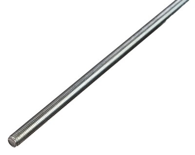 ALBERTS 1 m Gewindestange M12 Stahl roh galvanisch blau verzinkt 1000x12x12 mm