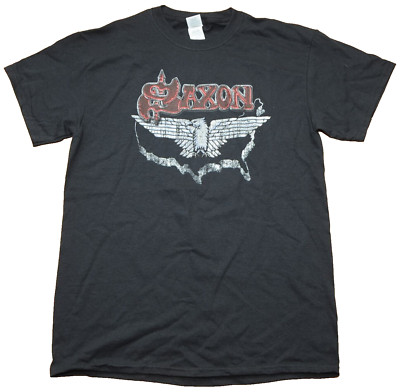 SAXON 2019 Tour Eagle Black T-shirt Size Large Never Worn Licensed & Authentic