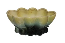 Vintage Hull #118 Green Yellow Tulip Planter 1950's Ceramic MCM Decor Gift Art