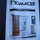 Homacer Non-Bypass Sliding Barn Door Hardware 54"