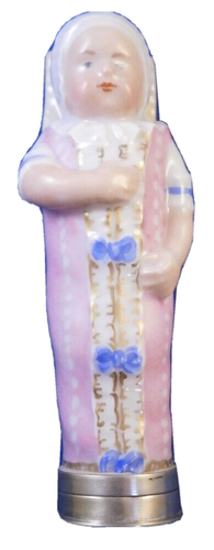 Antique Royal Copenhagen Porcelain Baby Needle Sewing Case Porzellan Etui Danish