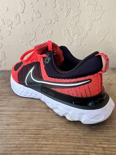 Nike React Infiity Running Flyknit 2 Black Bright Crimson Sneaker Men's 11.5 - Picture 16 of 23