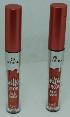 2 ESSENCE Melted Chrome Liquid Lipstick COPPER DROPPER #03 Sealed