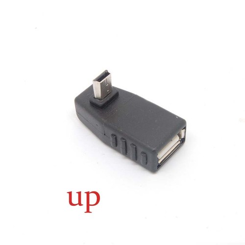 90 Degree Up Angle USB Type A Female to Mini B 5 Pin Male Converter Adapter - Picture 4 of 5