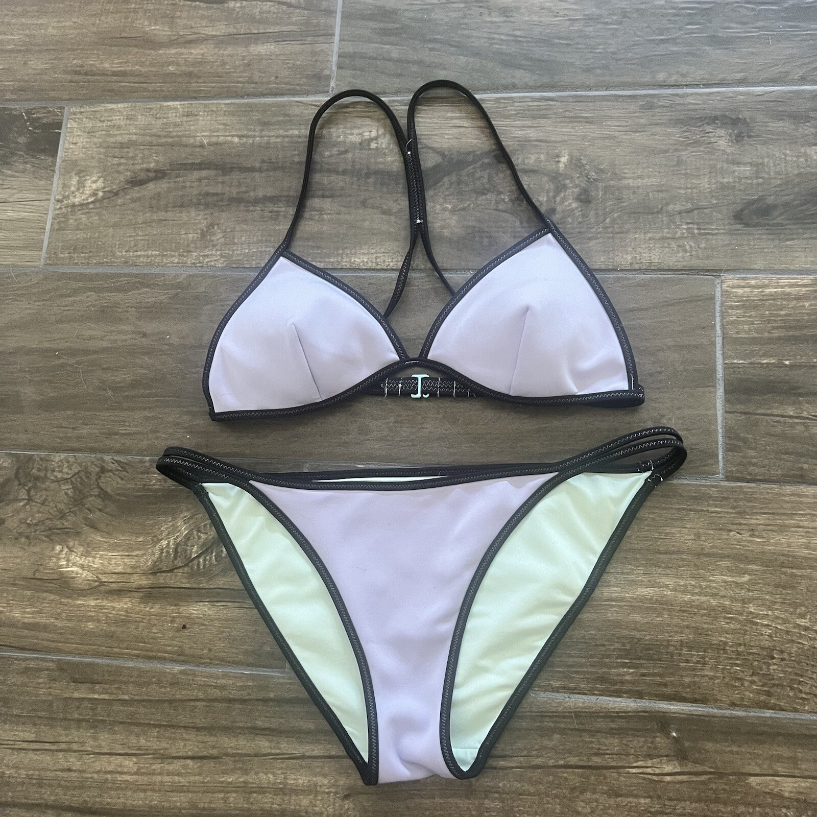Haut De Bikini Triangle Victoria's Secret - Noir à Paillettes, Taille Medium, Neuf Sans étiquette