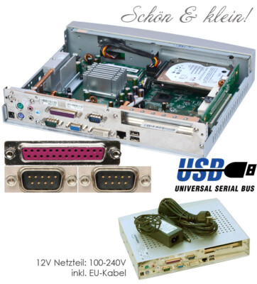Windows 2000 Computer 40GB Hard Drive DVD-ROM RS232 Serial LPT
