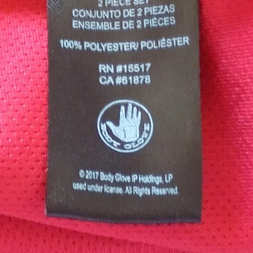 Body Glove Red & Black Hooded Wind Breaker Size 5 - Picture 5 of 8